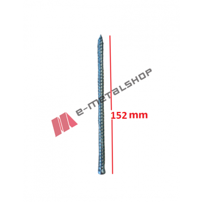 Τσιμεντόβιδα  7,5*152mm, γαλβανιζέ ακέφαλη