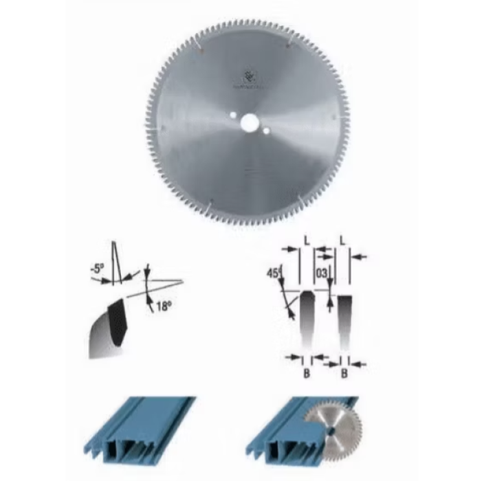 Δίσκος κοπής αλουμινίου 550mm με τρύπα Φ50, 168 δόντια γερμανικός Hardmetal 168