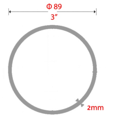 Σωλήνα Γαλβανιζέ Φ89 3'' 2mm 6m