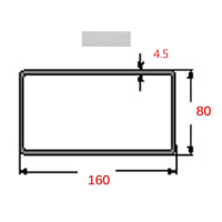 Κοιλοδοκός 160x80x4,5mm Γαλβανιζέ 6m