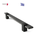 Λαβή Αλουμινίου ίσια 40x10, μήκους 500mm, Κέντρα 360mm, inox σε χρώμα Ανοδίωση Μακεδονικής (χωρίς κιτ)