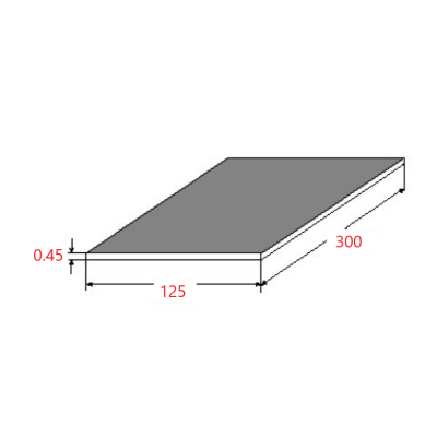 Λαμαρίνα Σιδήρου Βαμμένη Γκρί 7015 σαγρέ 1250x3000x0.45mm