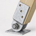 Βάση ξύλου με ρυθμιζόμενη κλίση 71 x 71 x150mm