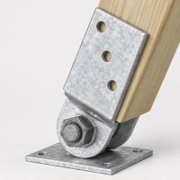 Βάση ξύλου με ρυθμιζόμενη κλίση 71 x 71 x150mm