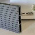 WPC σανίδα περίφραξης γραμμωτή 2 x 12 x 360εκ. - γκρι ανοιχτό