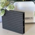 WPC σανίδα περίφραξης γραμμωτή 2 x 12 x 360εκ. - γκρι σκούρο