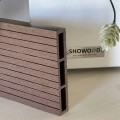 WPC σανίδα περίφραξης γραμμωτή 2 x 12 x 360εκ. - καφέ