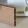WPC σανίδα περίφραξης γραμμωτή 2 x 12 x 360εκ. - καφέ ανοιχτό