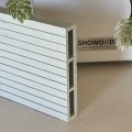 WPC σανίδα περίφραξης γραμμωτή 2 x 12 x 360εκ. - λευκό-εκρού