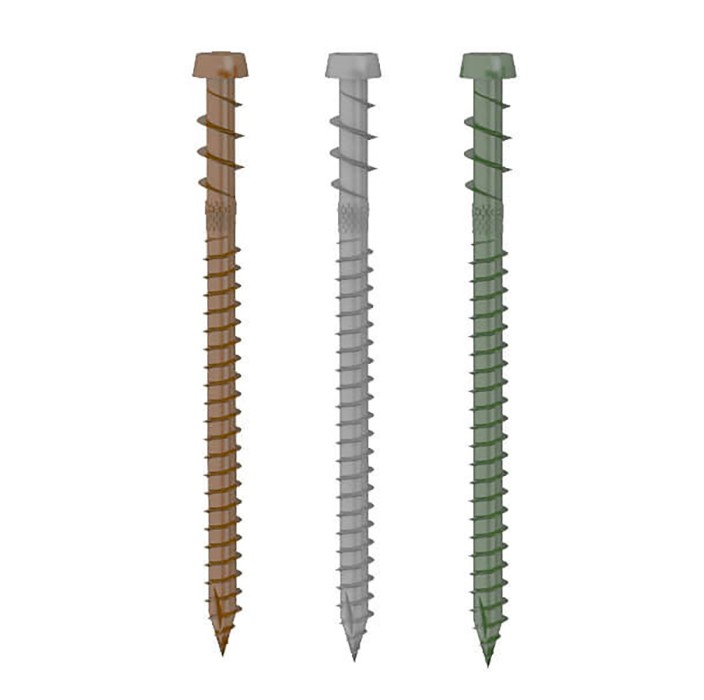 Βίδες ξύλου torx για πάτωμα Ø5 x 50mm - Καφέ