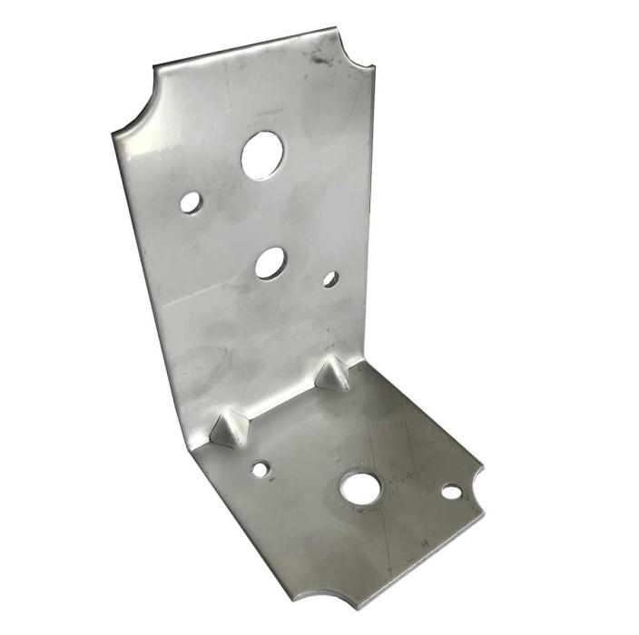Γωνία σύνδεσης ξύλου 100 x 60 x 60mm inox