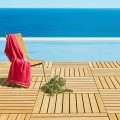 Ξύλινο Πλακίδιο 50x50εκ. Εξωτερικού Χώρου