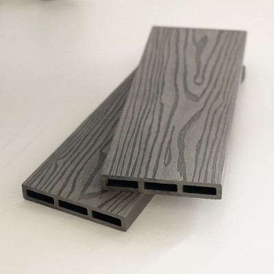 WPC 3D σανίδα περίφραξης 2 x 12 x 360εκ. - γκρι ανοιχτό