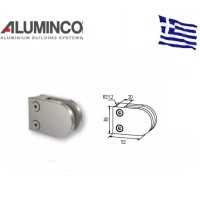 Στήριγμα τζαμιού 6-8mm κολώνας Φ42 Aluminco Inox 304 F50 F50-4172-304