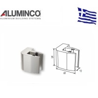 Στήριγμα τζαμιού μονό 8-10mm για κολώνα F50-102 Aluminco 4189