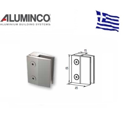 Στήριγμα τζαμιού 8-10mm για κολώνα F50-102/106 Aluminco 4193
